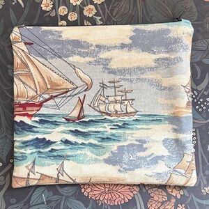 Nautical Themed Zipper Pouch
